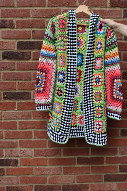 Boho Patchwork Crochet Cardigan